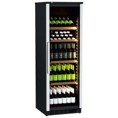 Professional wine display cabinet wooden shelves