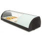 Vitrina de tapas refrigerada superficie curva 4 bandejas GN 1/3