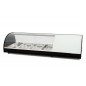 Vitrina de tapes refrigerada superfície corba 4 safates GN 1/3