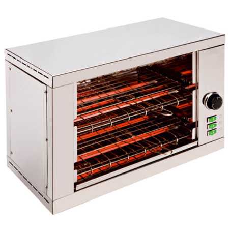 Grille-pain électrique double avec éléments chauffants en quartz