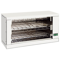 Grille-pain électrique double avec éléments chauffants en quartz extra larges