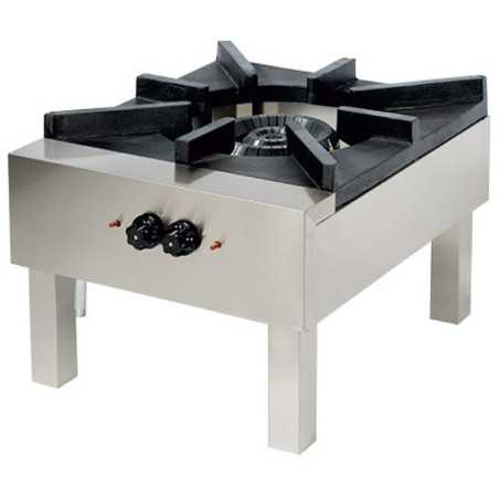 Paellero industriel au gaz naturel 2 brûleurs