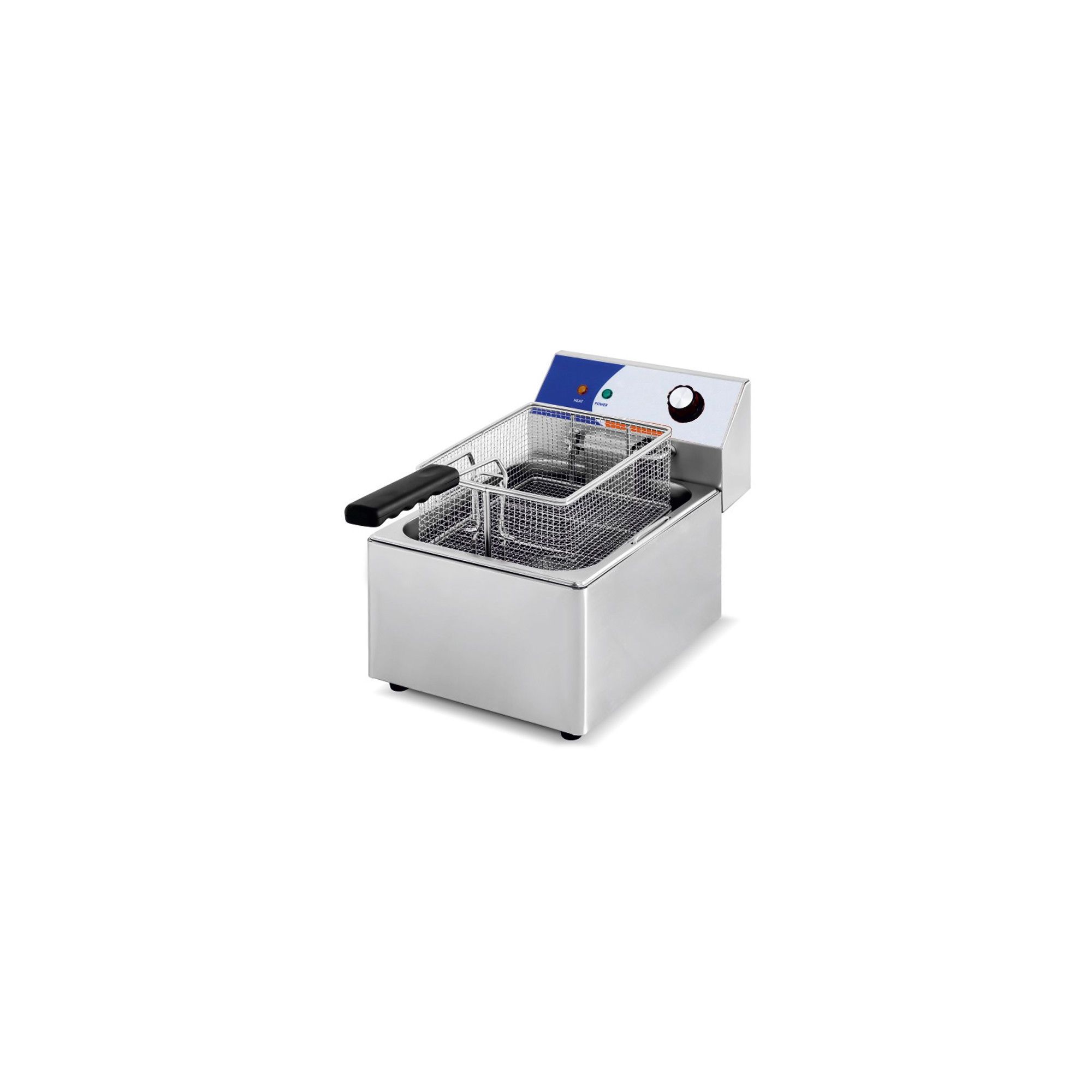 Friteuse Pro MOOTACO 6L Inox - Parfaite Pour Restaurant Et Maison - Température Réglable 50-200°C