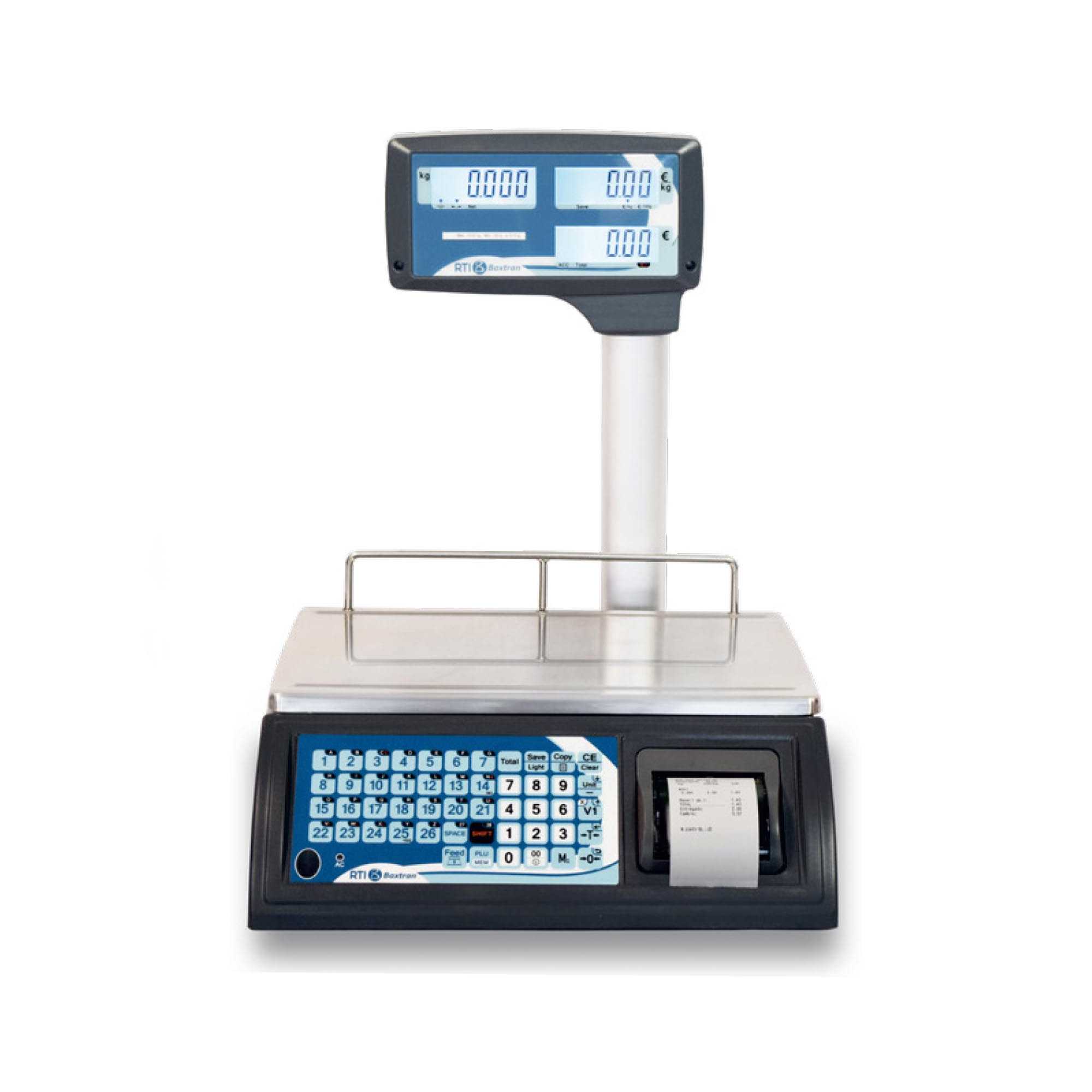 Commercial scale 30 kg with printer and panel