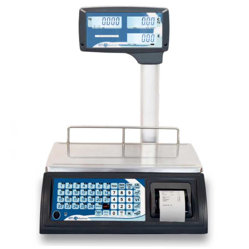 Commercial scale 30 kg with printer and panel Commercial scale 30 kg with printer and panel