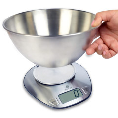 Kitchen scale in stainless steel