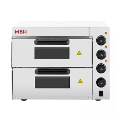 Four à pizza électrique compact professionnel 2 chambres