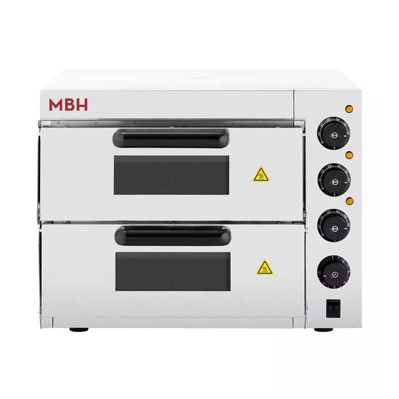 Four à pizza électrique compact professionnel 2 chambres