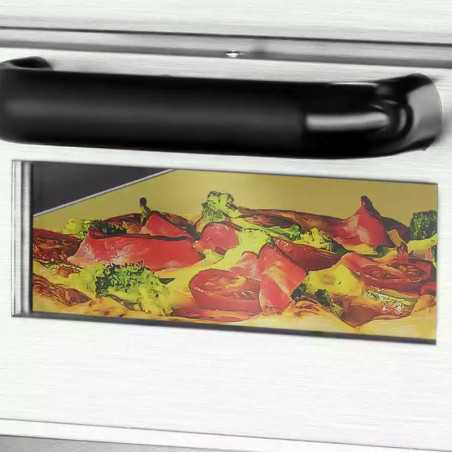 Compact professional electric 2-chamber pizza oven