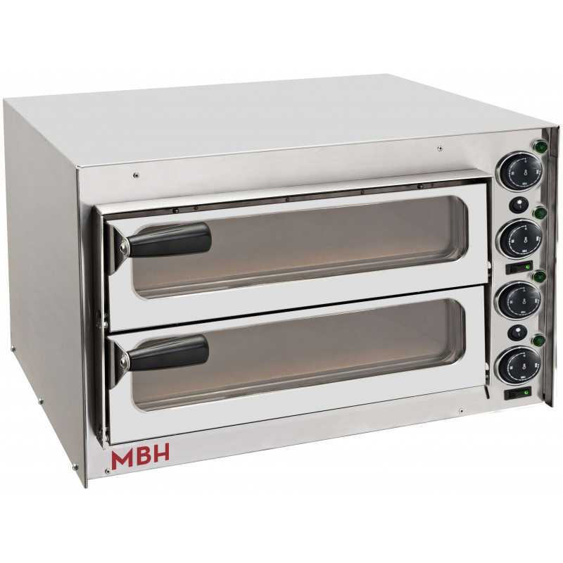 Electric pizza oven with 2 chambers Electric pizza oven with 2 chambers