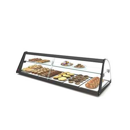 Vitrina expositora 2 pisos neutra para tapas y bollería OUTLET