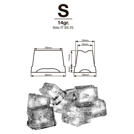 Máquina de hielo industrial 23 kg/24h