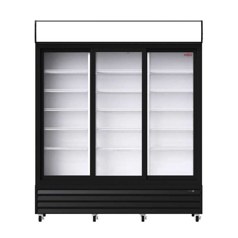 Refrigerated display cabinet 1600 liters with 3 sliding doors