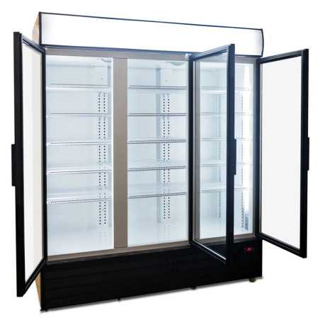 Refrigerated display cabinet 1600 liters with 3 hinged doors