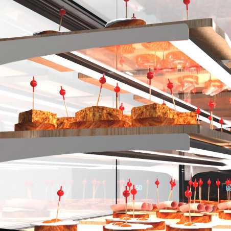 Vitrina de tapes Logic 2P de 2 prestatges