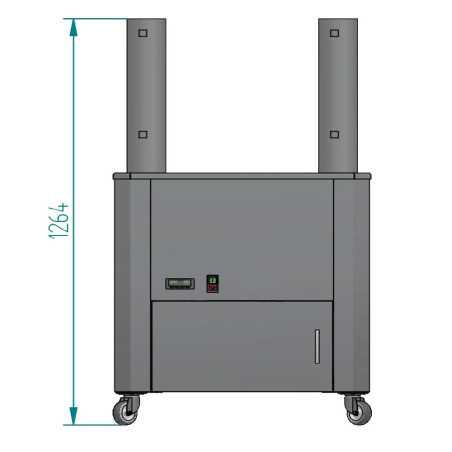 Professional automatic gas fryer for churros of 14 liters with drain valve