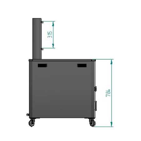 Professional automatic gas fryer for churros of 22 liters with drain valve