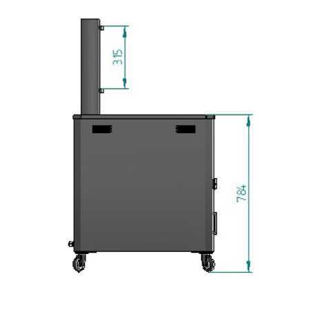Friteuse à gaz automatique professionnelle pour churros de 30 litres avec vanne de vidange