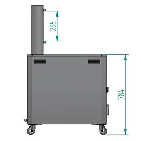 Friteuse gazole professionnelle automatique 14 litres pour churros avec vanne de vidange