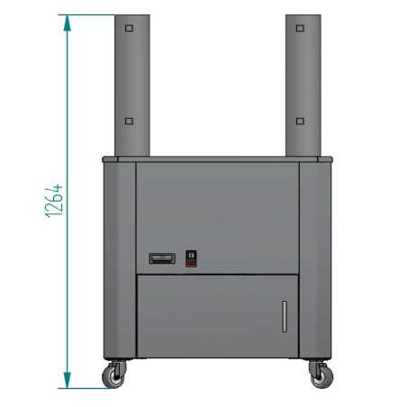 Professional automatic 14-litre gas-oil fryer for churros with drain valve