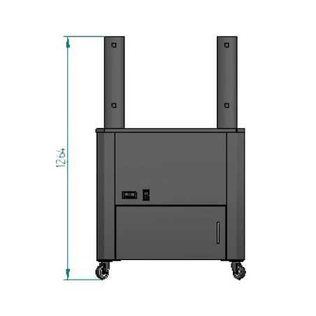 Professional automatic 22-litre gas-oil fryer for churros with drain valve