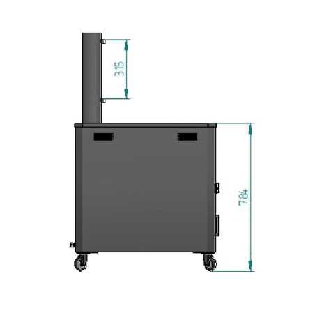 Friteuse gazole professionnelle automatique 38 litres pour churros avec vanne de vidange