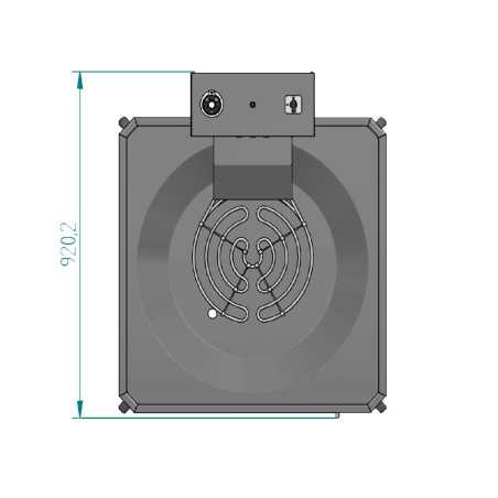 Fogón freidora para churros profesional eléctrica de 22 litros con válvula de vaciado