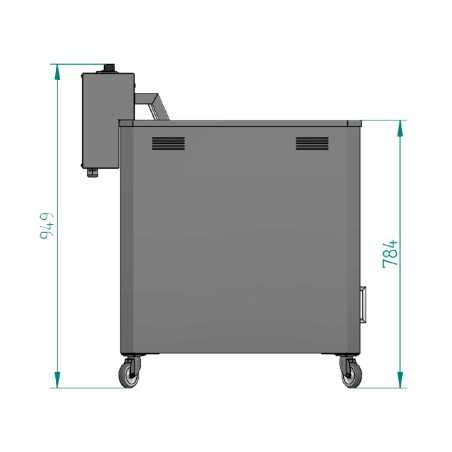 Réchaud friteuse churro électrique professionnel 22 litres avec robinet de vidange