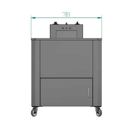 Fogó fregidora per a xurros professional elèctrica de 22 litres amb vàlvula de buidatge