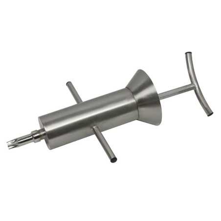 Manual syringe dispenser for churros