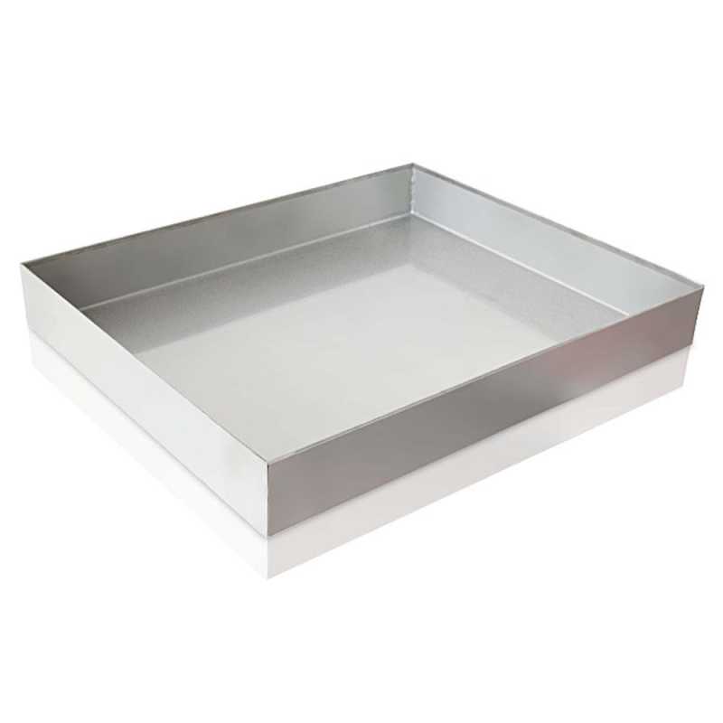 Sloping stainless steel drainer for churros