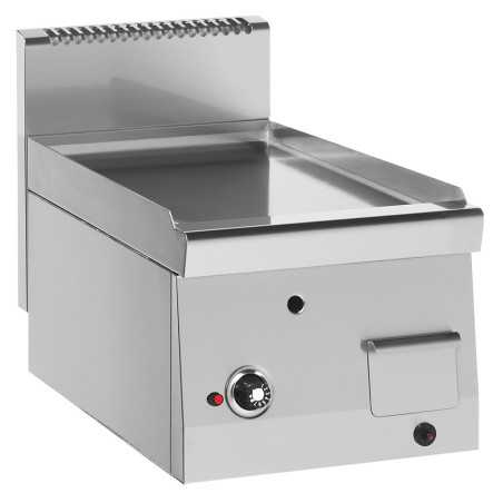 Frytop industrial llisa 40 cm d'acer inoxidable de gas fons 600