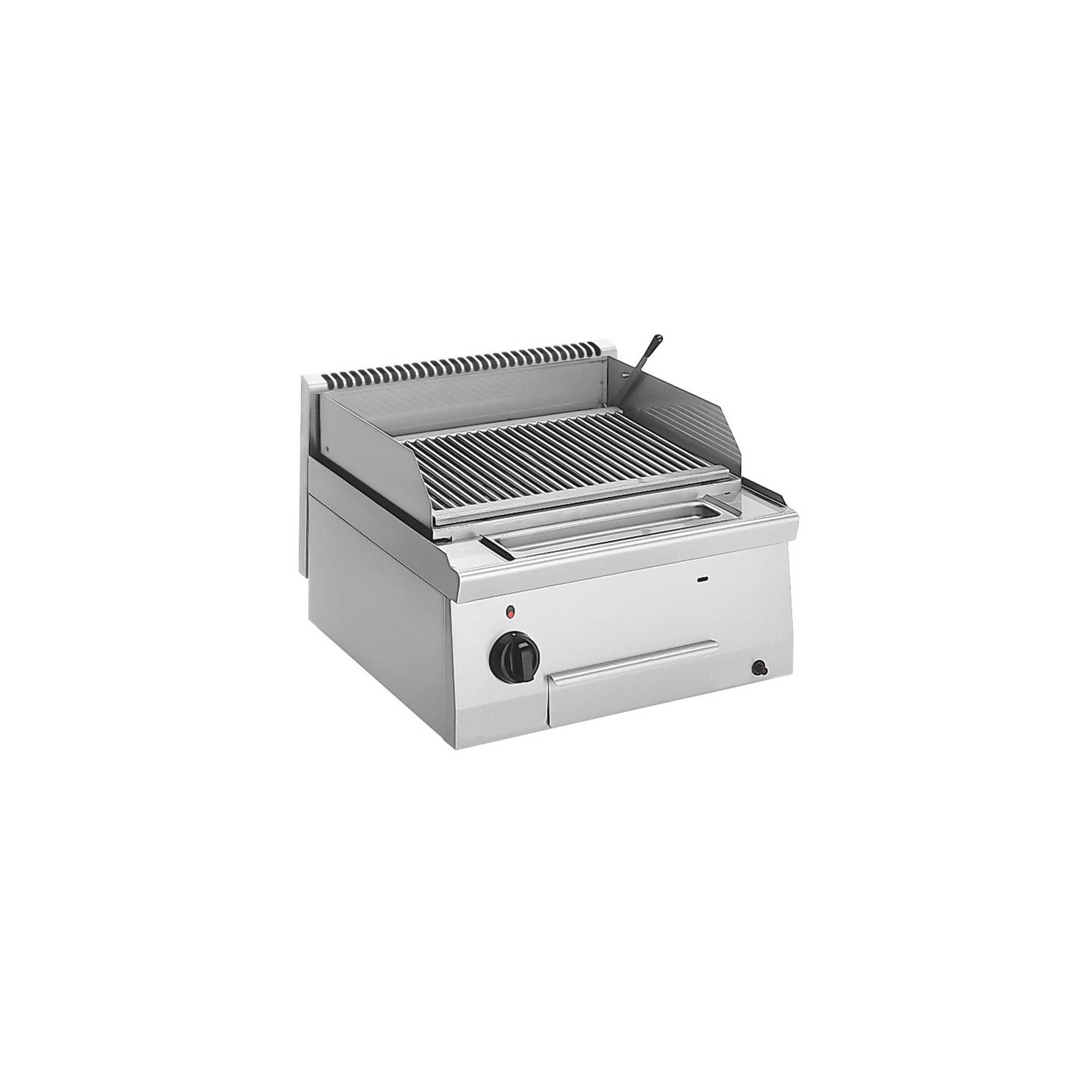 Volcanic stone grill 80 cm gas deep 600