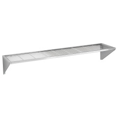 Industrial kitchen wall hood shelves