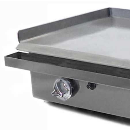 Professional double cooking gas griddles made of laminated steel