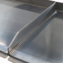 Professional double-fired hard chrome gas griddles