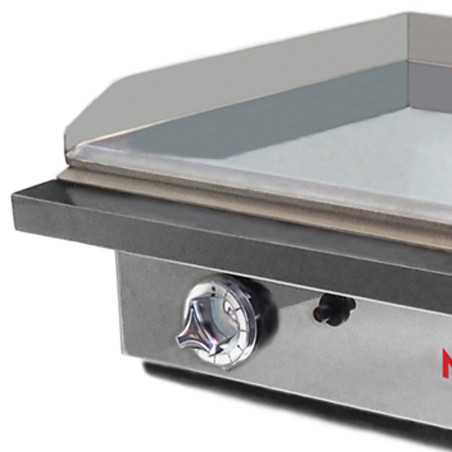 Professional double-fired hard chrome gas griddles