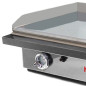 Professional double-fired hard chrome gas griddles