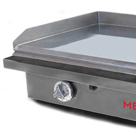 Planchas profesionales de doble cocción a gas de cromo duro + acero laminado