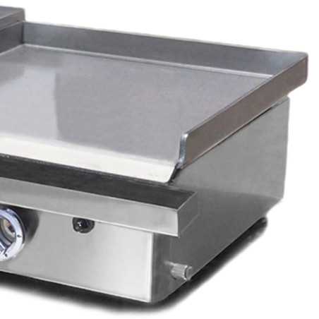 Professional double cooking gas griddles with hard chrome + laminated steel