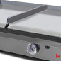 Planchas professionnelles 120 avec différentes zones de cuisson au gaz Planchas professionnelles 120 avec différentes zones de cuisson au gaz