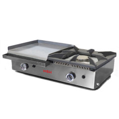 Planxa professional industrial de gas 40 amb fogó