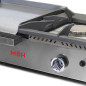 Plancha gaz professionnelle industrielle 40 avec réchaud