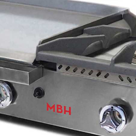 Plancha profesional industrial a gas 60 con fogón