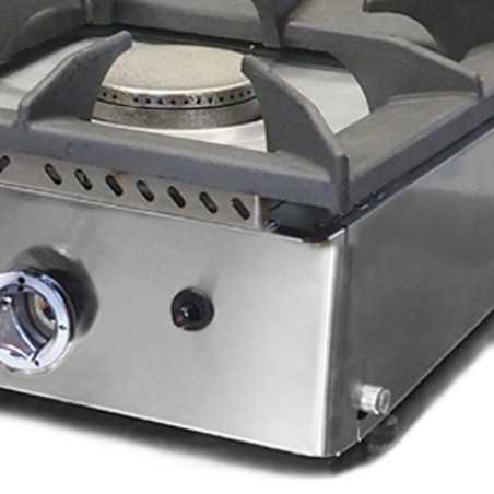 Planxa professional industrial de gas 60 amb fogó