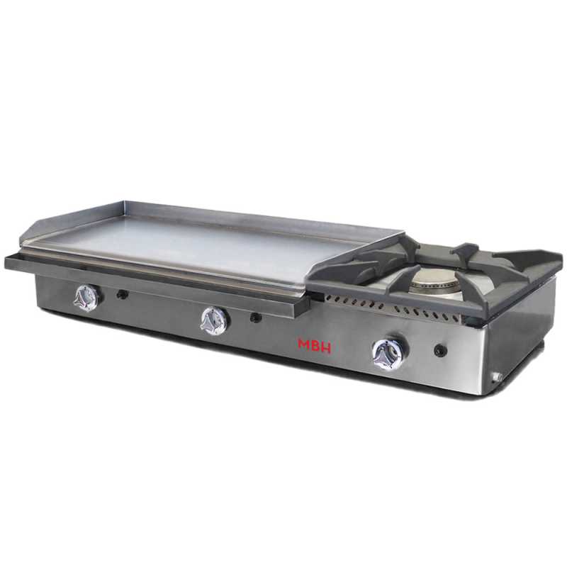 Planxa professional industrial de gas 80 amb fogó