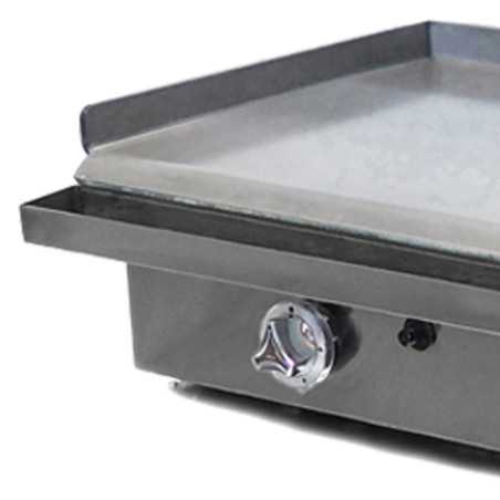 Plancha gaz professionnelle industrielle 80 avec réchaud