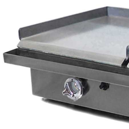 Plancha gaz professionnelle industrielle 40x2 avec réchaud