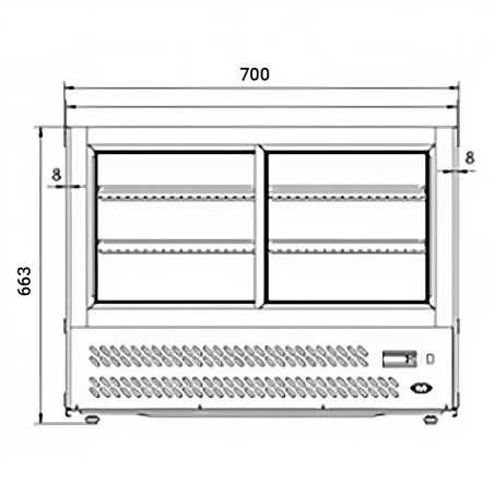 Exhibiting hot cabinet