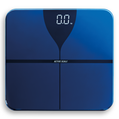Báscula de baño para peso corporal profesional Active Blue Scale con bluetooth y App